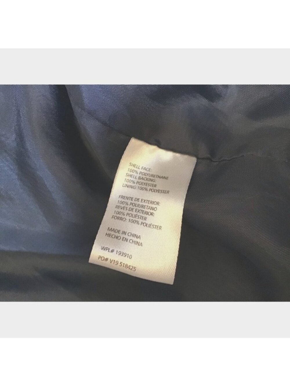 Weatherproof Mens Windbreaker Jacket XL Navy Blue Pockets Lightweight Solid - Picture 3 of 6